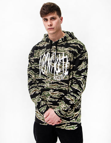 Scratched Camo Hoodie Concrete Collective