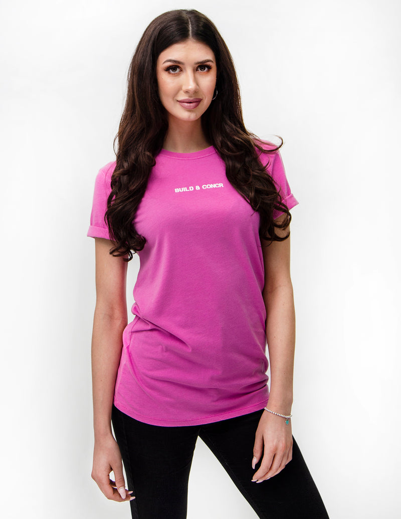 Build & Concr Tee - Pink  (Small Only)